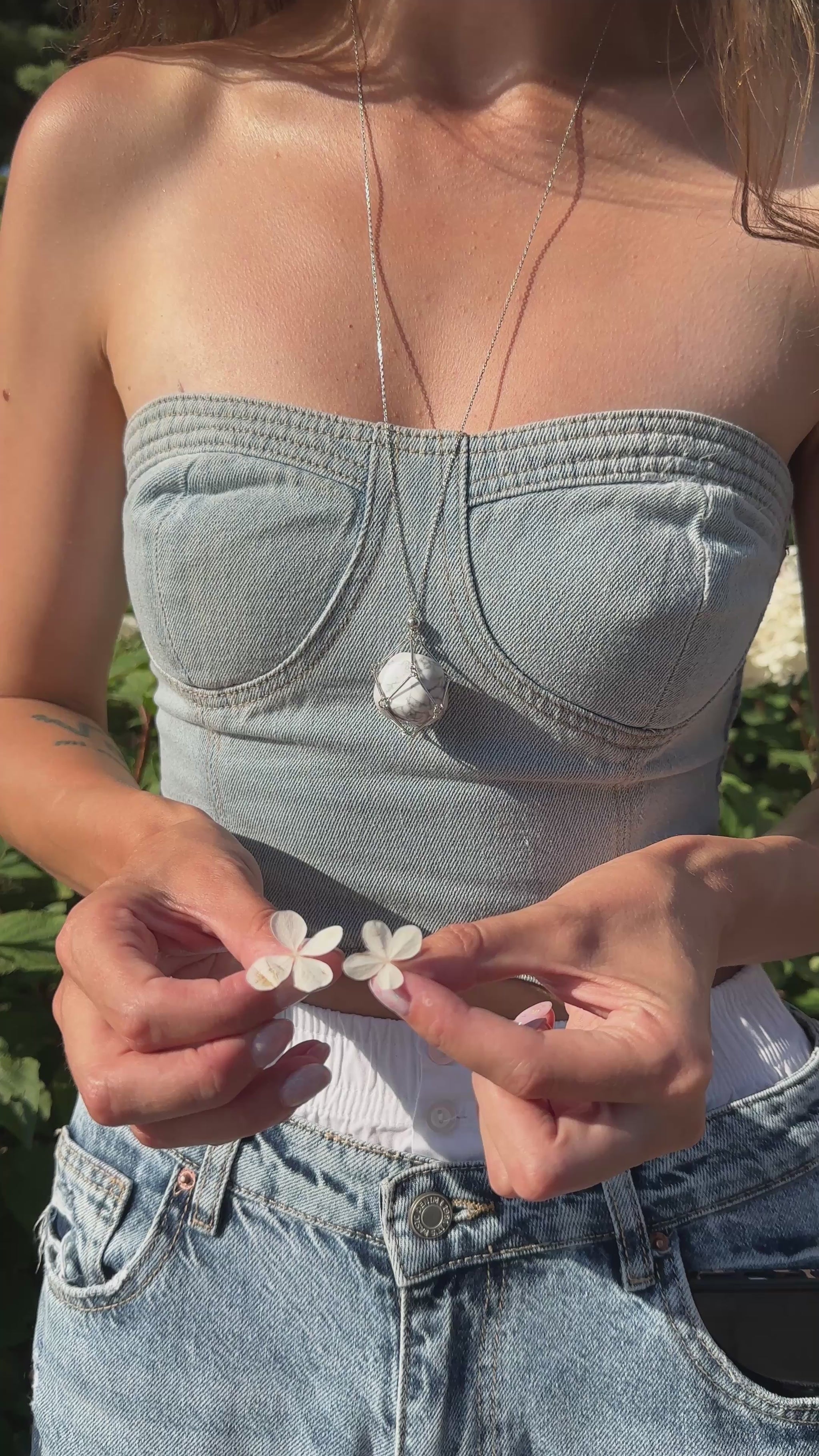 Кольє трансформер з натуральним камнем